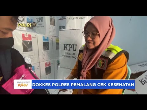 POLRES PEMALANG CEK KESEHATAN PETUGAS PEMILU