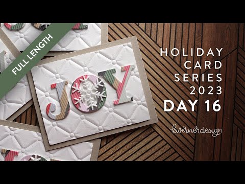 🔴 LIVE REPLAY! Holiday Card Series 2023 - Day 16 - Paper Strips & Die-Cutting