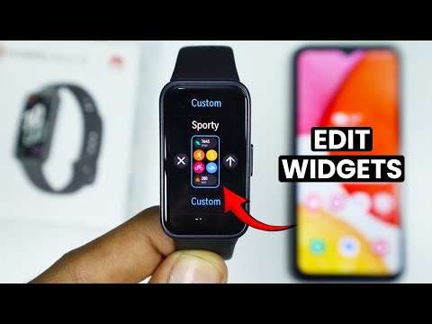 How to Edit Widgets in Huawei Band 10