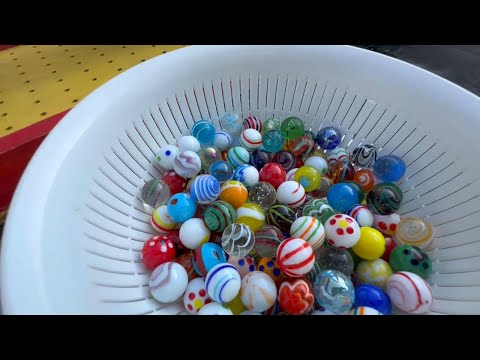 8m super straight wooden marble run asmr