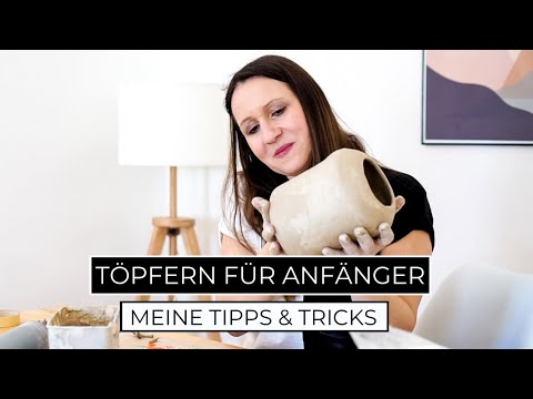 Töpfern für Anfänger: Wie man eine Vase & Teller töpfert ohne Scheibe | Keramik selber machen