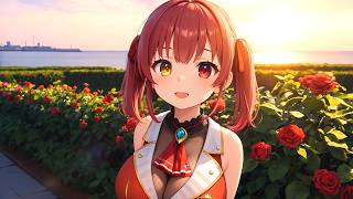 【Veo 3 AI動画】シネマティックな世界×宝鐘マリン 横浜の港とバラ | ホロライブ / AIアニメーションコレクション