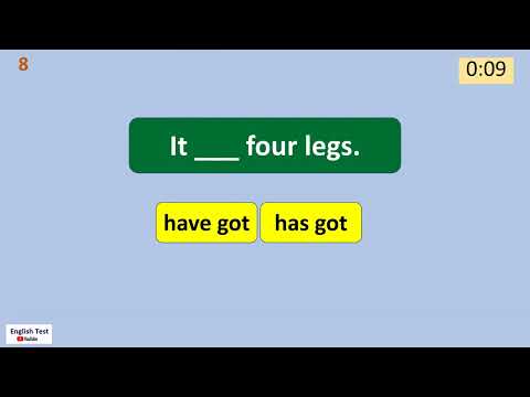 Have Got / Has Got Quiz for Kids