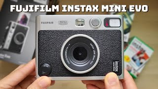 Fujifilm Instax Mini Evo unboxing + How to use demo | BEST Instant Camera & Prin