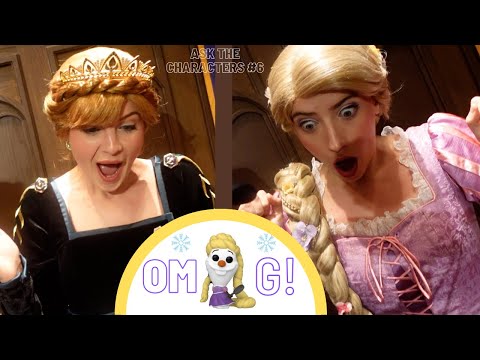 Anna And Rapunzel Are Stunned At Olaf!! HKDL Ask The Characters #6