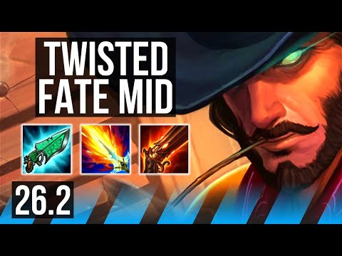 TWISTED FATE vs SYLAS (MID) | 57K damage | KR Master | 26.2