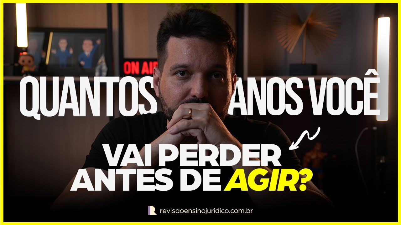 Quantos anos mais você vai deixar passar?