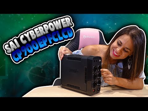 CYBERPOWER CP900EPFCLCD UPS 900VA/540W Sinewave PFC kompatibel Žalias Power LCD Ekranas USB valdymo programinė įranga video
