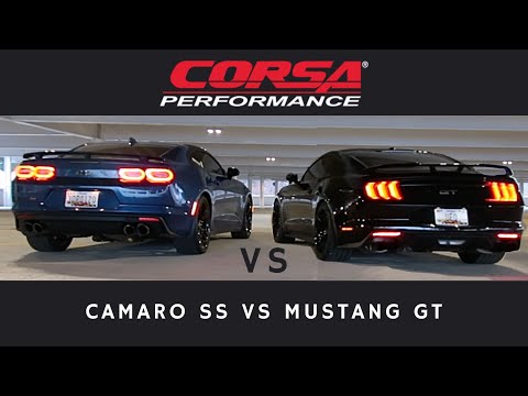 Camaro SS vs Mustang GT Corsa Exhaust Comparison