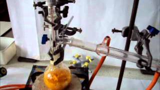 Isolation of limonene by steam distillation