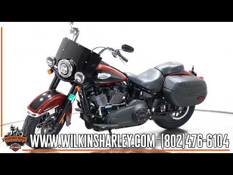 2024 Harley-Davidson FLHCS Softail Heritage Classic 114 in Red Rock and Vivid Black with Black Trim