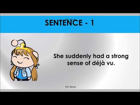 DEJA VU  Idiom 1153 # Meaning and five sentences # SSC Words