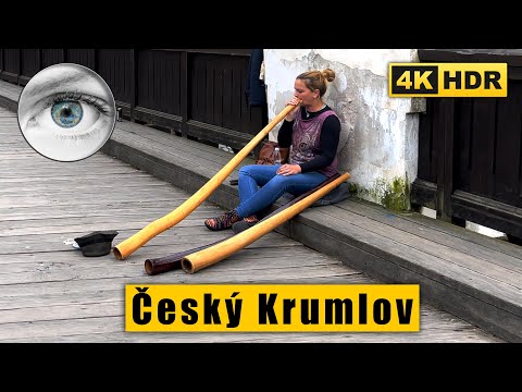 Passeio a pé por Český Krumlov 4k 🇨🇿 República Tcheca HDR ASMR