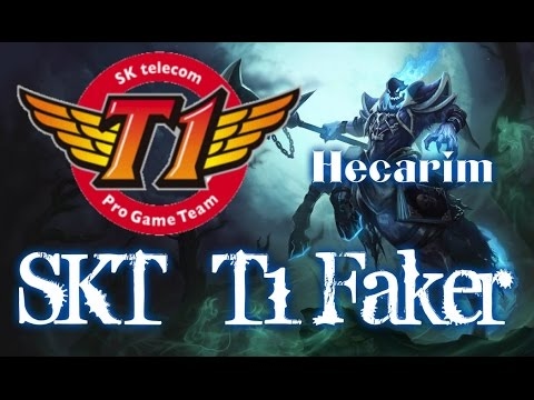 SKT T1 Faker HECARIM vs Rengar Jungle - League of Legends Ranked Korean