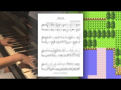 "Route 26" (from "Pokémon GSC") || Easy Sheets For All GSC Routes :D