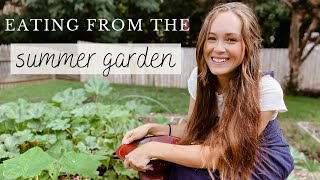 An easy summer recipe for your garden harvest! Eating from the summer garden