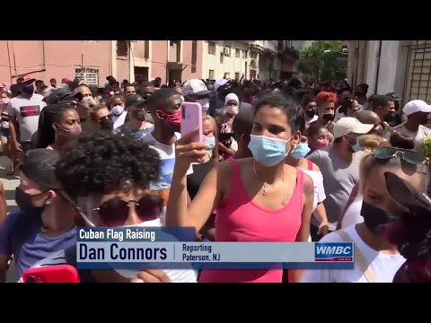 NJ Paterson Raises Cuban Flag