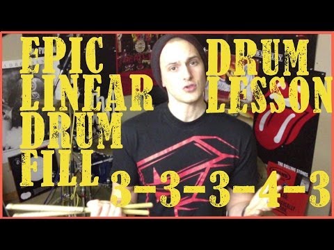 Linear Drum Fills - 33343 - Drum Lesson #127 (A Shameless Plug!)