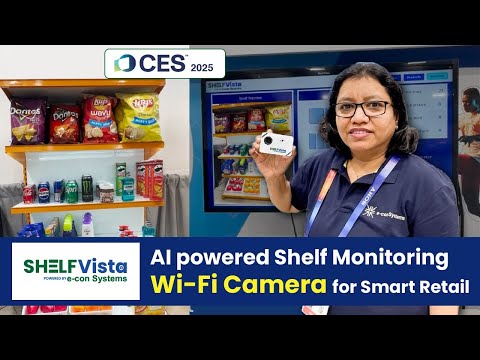 AI Powered Shelf Monitoring WiFi Camera for Smart Retail Management | e-con Systems
