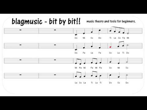 Call and Response Solfege Song 4 of 5 from Exercises for Ear Training