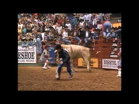 White Lightening bucks Ty Murray - 94 PBR Ft. Worth