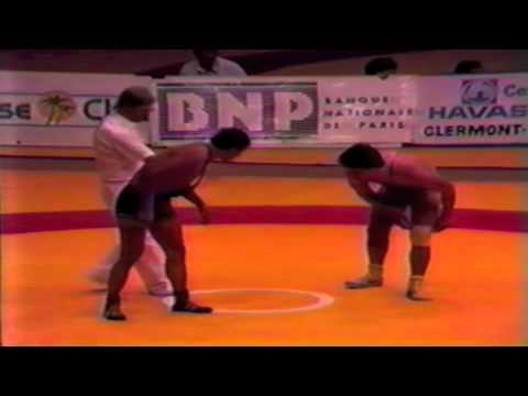 1987 Senior World Championships: 90 kg Heraklis Deskoulidis (GRE) vs. Zevegiin Duvchin (MGL)