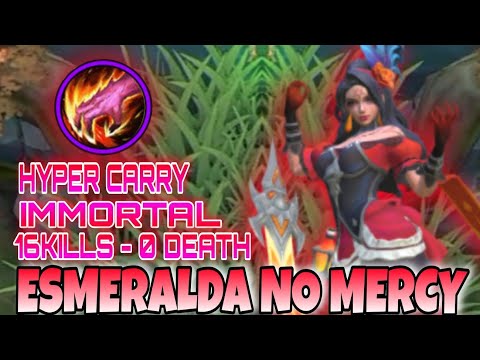 HYPER CARRY ESMERALDA IS THE NEW META !! | MANIAC GAMEPLAY | ESMERALDA 100% UNKILLABLE | MLBB