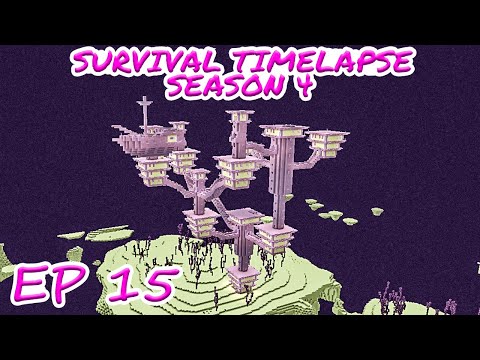 END CITY AND ELYTRA! | Minecraft Survival Timelapse Season 4 Episode 15 | GD Venus