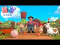 Op De Boerderij Boerderijdieren Peuterliedjes Nederlands HeyKids Kinderfilmpjes