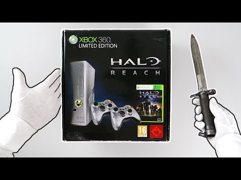 Xbox 360 "HALO REACH" Limited Edition Console Unboxing + Legendary Edition