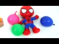 5 Colors Wet Balloons And Spiderman TOP Finger Family Kids Song With Spiderbaby
