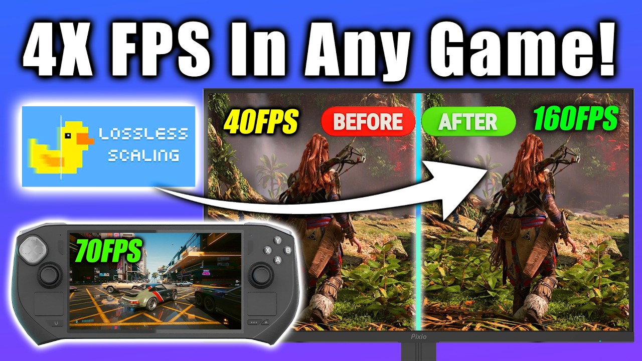 Get A 4X FPS Boost with Lossless Scaling - Download More FPS