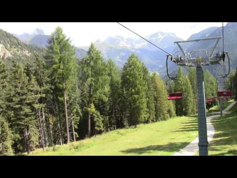 Col Rodella, Gruppo del Sella e Sass Pordoi dalla seggiovia Leitner "Vajolet 2" (Pera di Fassa)