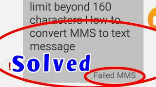 How to stop converting MMS to Text message | increase limit more than 160 characters |digitize tips