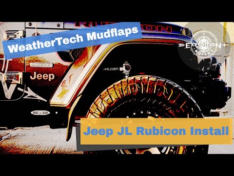 WeatherTech No-Drill Mudflaps for the Jeep JL Rubicon