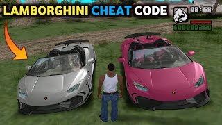 GTA San Andreas Lamborghini Huracan Car Cheat Code | GTA San Andreas Lamborghini Cheat Code | #GTASA