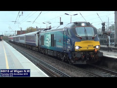 68018 & Ex-Fife Circle Stock at Wigan - 07th November 2019