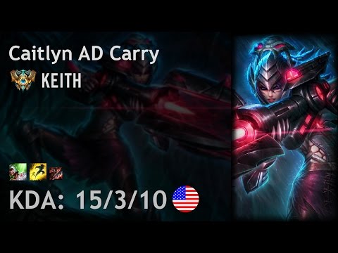 Caitlyn AD Carry vs Vayne - KEITH - NA Challenger Patch 6.22