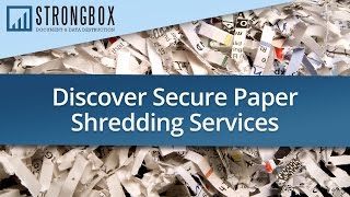 Strongbox Paper Shredding Video