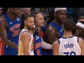Steph Curry Gets Into It With Isaiah Stewart On Pistons Bench And Stewart Shoves Curry