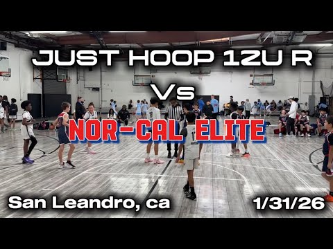 Just hoop 12U Rise vs. Norcal Elite 1/31/26