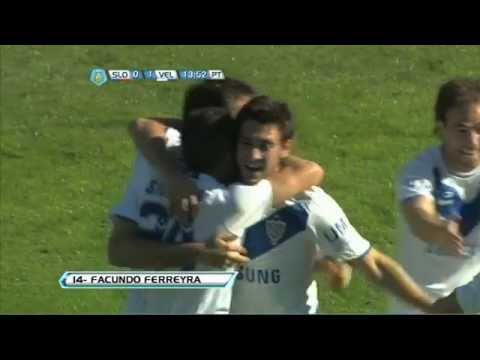 Gol de Ferreyra. San Lorenzo 0 - Vélez 1. Torneo Inicial 2012. Fecha 8. Fútbol Para Todos
