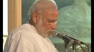 PM Narendra Modi pays his last respects to HH Pramukh Swami Maharaj in Sarangpur, Gujarat