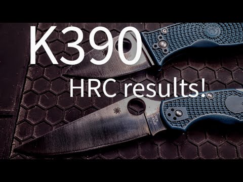 Spyderco K390 Rockwell testing results are back! Let's talk about those numbers! 2 different models!