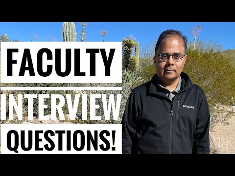 What questions are asked during the online interview for assistant professor or faculty job?