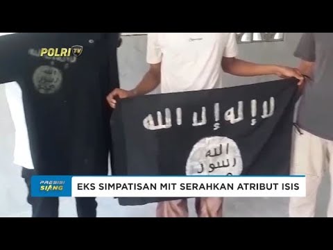 SATGAS MADAGO RAYA PENYERAHAN SIMBOL TERLARANG DARI MANTAN SIMPATISAN MUJAHIDIN