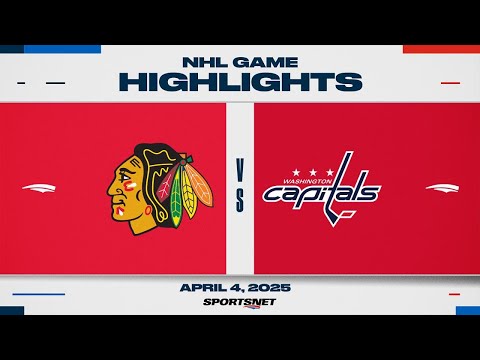 NHL Highlights | Blackhawks vs. Capitals - April 4, 2025