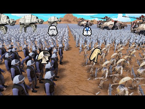 1,000,000 CLONES vs DROIDS vs STORMTROOPERS vs REBELS - UEBS 2: Star Wars Mod