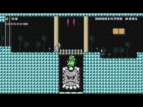 Re1_a Punishment Hole 天罰の穴 by つきこ - Super Mario Maker - No Commentary 1br