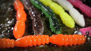 Larva REDBASS Trout Grub L_3x25mm_Dark Black